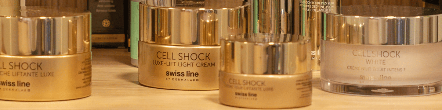 Fokus auf die Produkte der Marke swiss line BY DERMALAB.
